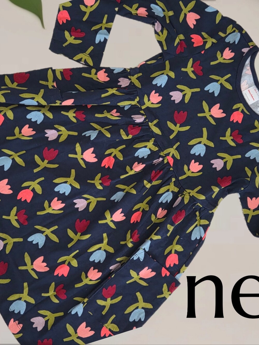 Hanna Andersson Tulip Long Sleeve Dress Girls 8